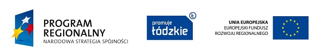 Logo Programu Regionalnego Narodowa Strategia Spójności - promuje łódzkie